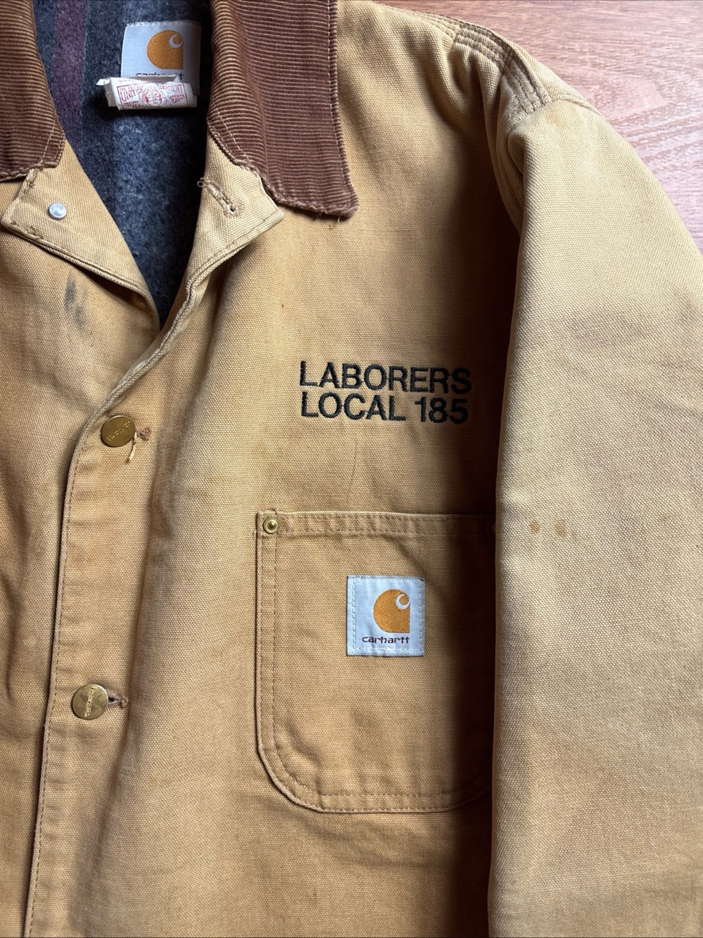 Carhartt Brown/Tan Work Jacket - Picture 3 of 4